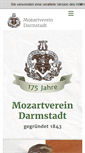 Mobile Screenshot of mozartverein-darmstadt.de